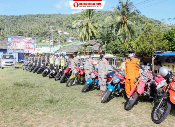 Pasukan Bermotor yang akan melakukan pengawasan arus mudik